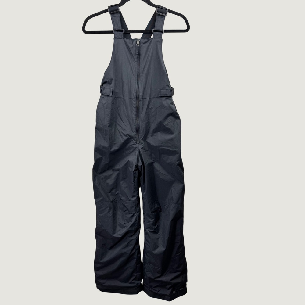 Columbia Snow Bibs Youth Large 14/16 Black Outgrown Insulated Overalls Unisex